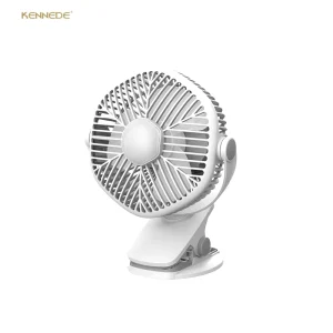 Mini Portable Handheld Fan Rechargeable Clip On Brushless Motor 3 Speed Wind Battery Powered Night Light Home & Car Use Foldable