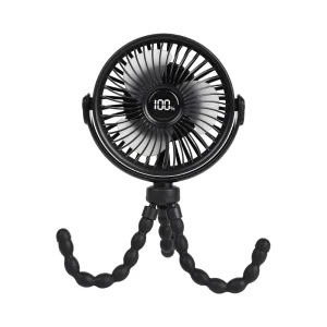 Mini Portable Stroller Fan Small Clip on Fan 2000mAh USB Rechargeable Electric Fan for Car Seat Crib Treadmill Baby Travel