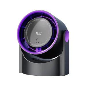 Mini Rechargeable USB Plastic Fan with Aromatherapy 5 Speed Touch Control for Car & Hotel Use Home Cooling Ventilator