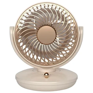 Mini Shaking Brushless Motor 4 Blades 3 Speed Rechargeable Long Lasting Portable Desk USB Fan
