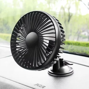 Mini Single Head 360 Degree Rotation Car Cooling Fan Suction Cup Electric Fan 12V/24V USB Universal