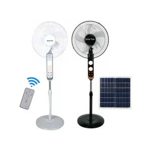 Mini Solar Panel Powered Fan Portable Greenhouse Solar Exhaust 16 Inch Stand Fan for Office Outdoor