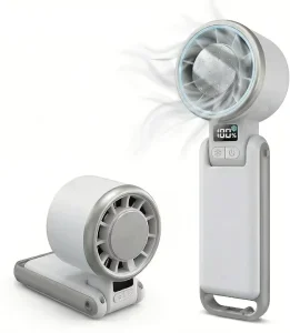 Mini USB Portable Fan Handheld Air Cooler Five-Speed Rechargeable Car Outdoor Electric Plastic