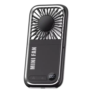 Mini Wearable Personal Fan USB Rechargeable Foldable Lightweight Travel Handheld Phone Holder Outdoor Household