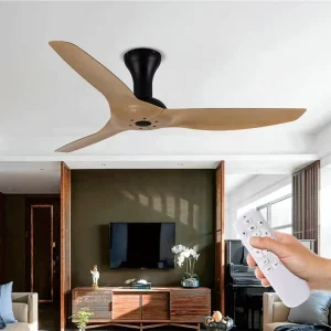 Minimalist Design 52 Inch CB CE Certificated Flush Mounted Reversible DC Motor Ceiling Fan With Remote Control