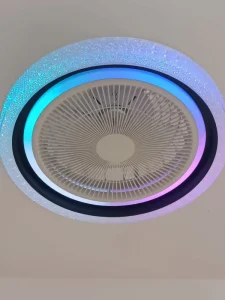 Minimalist Smart LED Ceiling Fan with RGB Graffiti Inverter Controlled Remote Best Seller