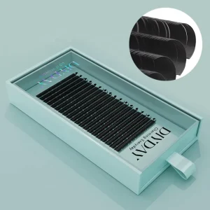Mink Classic PBT Eyelash Extension Trays 0.03 0.05 C and D Curl Premade Volume Fans