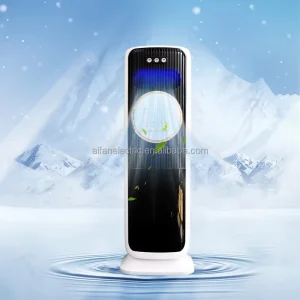 Mist Fan With Water Tank and LED Ambient Light for Night Outdoor Use Cooling Fan