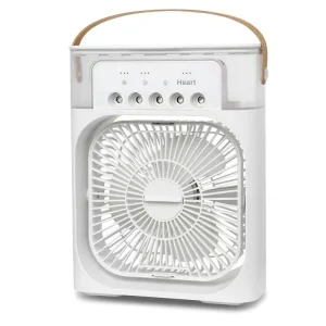 Mist Spray Fan Desk Fan Multi function for Dormitory Office Home Cooling Fan LED Light Rechargeable Portable Fan Humidification