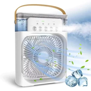 Misting Fan Small Cooling Fan Silent 3 Speeds USB Fans for Car Indoor Office Home and Garden Water Cooling Air Portable Fans