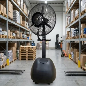Misting Industrial Stand Fan Portable Water Spray Cooling Fan With Water Tank Wheels for Factory Outdoor Restaurant