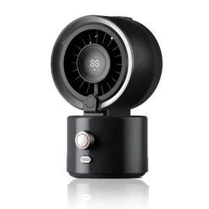 Misting Turbo Desktop Fan 4000mAh Battery Cooling Humidifying Oscillating Crystal Transparent for Home Car RV
