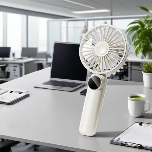 Mobile AC DC Plastic Portable Rechargeable Handheld Mini Cooler Hand Fan for Household Car Outdoor Use with Personalized Design