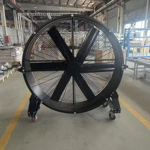 Mobile HVLS Industrial Fan with Aluminum Blades and Motor Large Ground Coverage for Warehouses and Factories