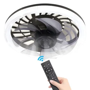 Modern 3 in 1 Quiet Fan Smart Electric Ceiling Fan Light AC Motor Plastic 100% Copper App Controlled for Living Room Bedroom