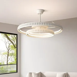 Modern 42 Inch LED Ceiling Fan Light with Two Way Rotation Motor Remote Control Elegant Ceiling Fan with Light for Home Use