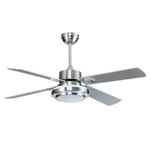 Modern 52 Inch Intelligent WIFI App Control Living Room Bedroom Smart Ceiling Fan With Light