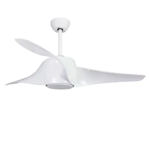 Modern 52 Inch Remote Control LED Ceiling Fan with 6 Speed Control Quiet Operation for Living Room & Bedroom
