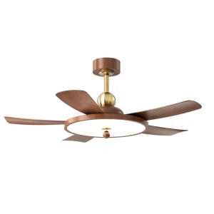 Modern 52 inch LED Ceiling Fan Indoor Lighting Modern 5 ABS Blades Ceiling Fans with Smart Control