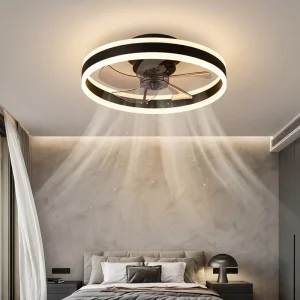 Modern Ceiling Fan with Led Lights Chandelier for Bedroom Ceiling Fans Lights with Remote Control Lamp for Bedroom Living Room