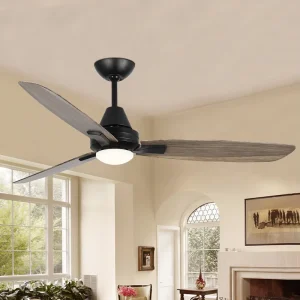 Modern Decorative 52 Inch Silent Home Ceiling Fan Reversible Motor Remote Control Ceiling Fan With Light