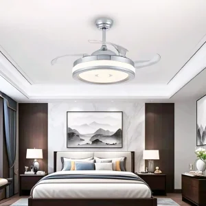 Modern Decorative Ceiling Fan With Light Energy Saving Indoor Lighting Led Ceiling Fan Lamp 42 Inch RGB Ceiling Fan Light