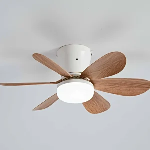 Modern Design Ceiling Fan with Light Kit with Remote Control 6 blades MDF Fan Light