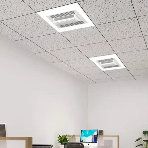 Modern Design LED Ceiling Fans with Warm White 3500K Light ABS Body and DC Motor Remote Control for Living Room