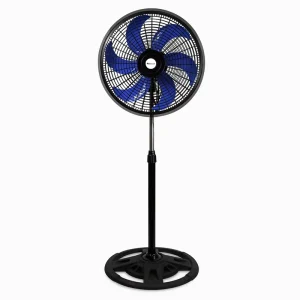 Modern Design Solid Base and 6 Blades 65w Big Powerful Cooling 18 Inch Standing Fan with AC Power Plastic Grill