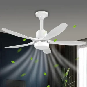 Modern Designer Ceiling Fans E26 E27 Socket Ceiling Fan with Led Light Small Ceiling Fan with Remote Control