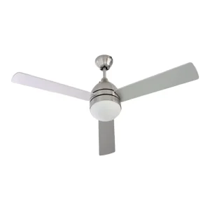 Modern Fandelier Low Noise 3 Blades 52 Inch Remote Control Copper Led Ceiling Fans With Lighting