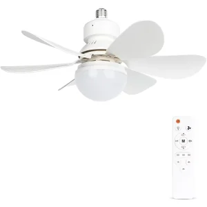 Modern High Quality 6 Blades Ceiling Fan Light LED Light Source for Bedroom