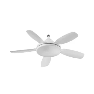 Modern Home 32 Inch Ceiling Fan Quiet LED 2500 Lumens Lamp AC Motor Remote Control Dimmable LED Socket for Bedroom Ventilation