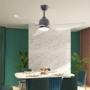 Modern Indoor Low Noise Electric Ceiling Fans Blades 220V Nordic Large Ceiling Fan Luxury Ceiling Light With Fan