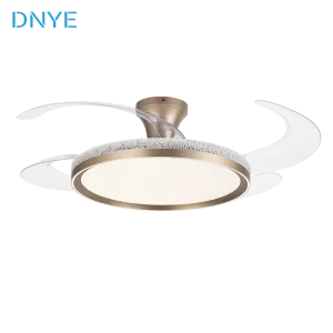 Modern Intelligent Ceiling Fan with Iron Body remote Control with Adjustable Light 6 speed Suitable for Bedroom Use low Noise