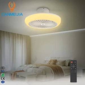 Modern Intelligent Remote Control Decorative Ceiling Fan with Light LED Ceiling Fans Dimming Fan Lighting for Living Room