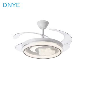 Modern Invisible Design 42 Inch Remote Controlled Electric DC Motor Ceiling Fan with LED Light Indoor Fan Light
