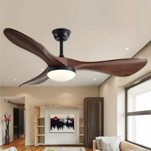 Modern LED Ceiling Fan Lamp for Home for Dining Living Bedroom AC Motor Industrial Design for Study and Bedside