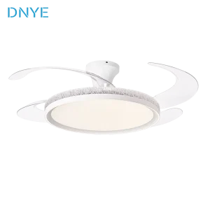 Modern LED Ceiling Fan Light Silent Iron Pendant Light 220V Simple Invisible Design Remote Control Adjustable Light Home