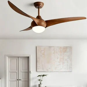 Modern LED Ceiling Fan Light With Remote Control for Living Room Bedroom