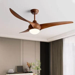 Modern LED Ceiling Fan Light With Remote Control for Living Room Bedroom
