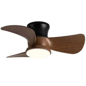 Modern LED Ceiling Fan Lights DC Motor Fans Low Floor Loft Remote Control with Lights Bedroom Dining Room