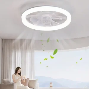 Modern LED Ceiling Fan with Light for Home Decor for Living Room Dining Room and Bedroom Remote Control Switch LED Fan Lighting