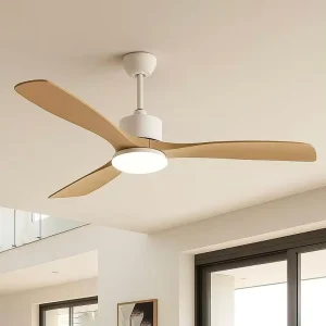 Modern LED Fan Light Easy Install 3 Fan Blades ABS Ceiling Fan Light for Living Room Decorative Indoor Remote Control