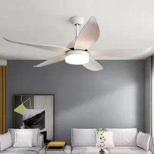 Modern LED Low Floor Ceiling Fan with Light 22W Ceiling Light Fan ABS Fan Blades High Powered Silent Motor Remote Control