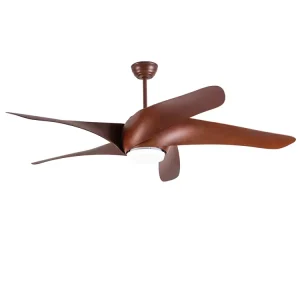 Modern Luxury 60 Inch Ceiling Fan with Light and Remote Control, 5 Blades, DC Motor, Low Watt Energy Saving, Decorative ABS