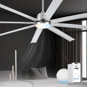 Modern Mini 20 Inch LED Ceiling Fan with Light DC AC Motor Remote Control Acrylic Body for Bedroom Decor Made in China