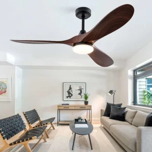 Modern Powerful Ceiling Fan 22w Led Indoor Ceiling Fan With Lights Remote Control