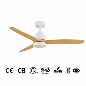 Modern Remote Control Metal Ceiling Fan with LED Lighting DC Motor Low Noise High Speed 6 Speed Dimmable 110V for Living Room