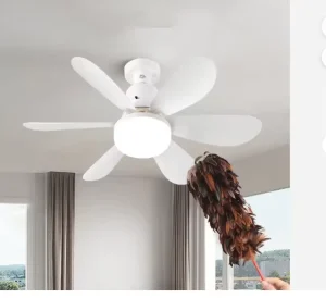 Modern Silent LED Ceiling Fan for Home Office Dining 40W DC 85 265V ABS Lamp Body E27 Converter Base Remote Control for Bedroom